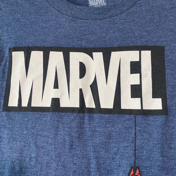 Marvel Spider Man Print T-Shirt‎ Size L Boys Blue Short Sleeve Casual - Picture 7 of 8